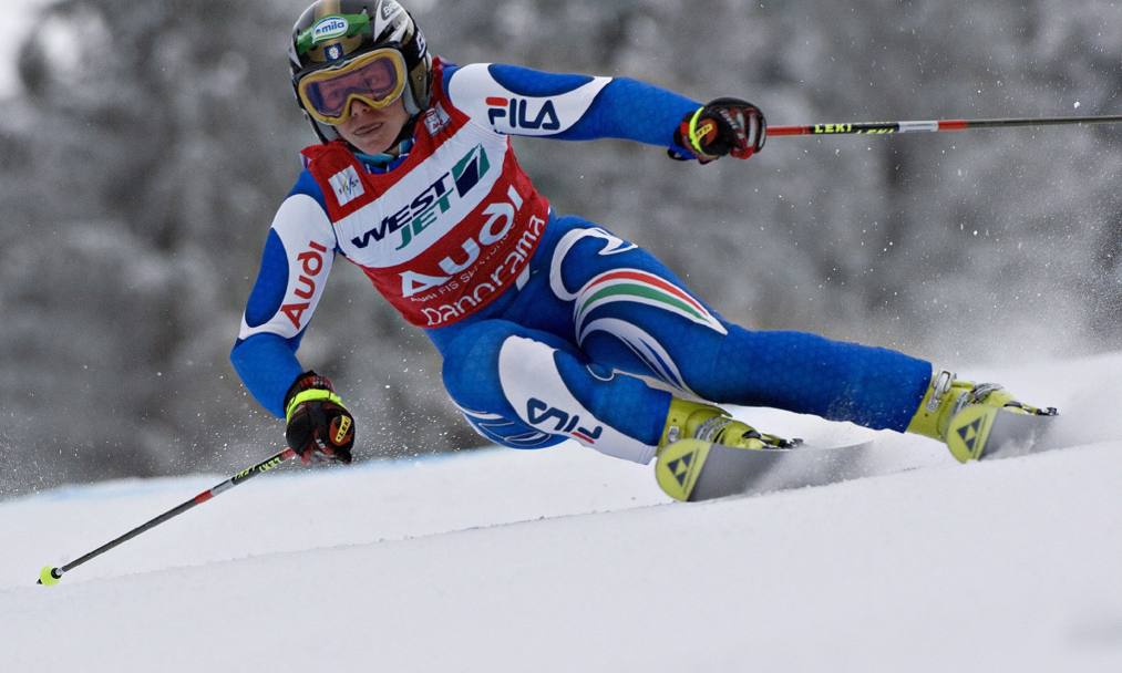 In azione nello slalom gigante di Panorama, in Canada, nel novembre 2007. Denise alla fine conquister la vittoria (Reuters)